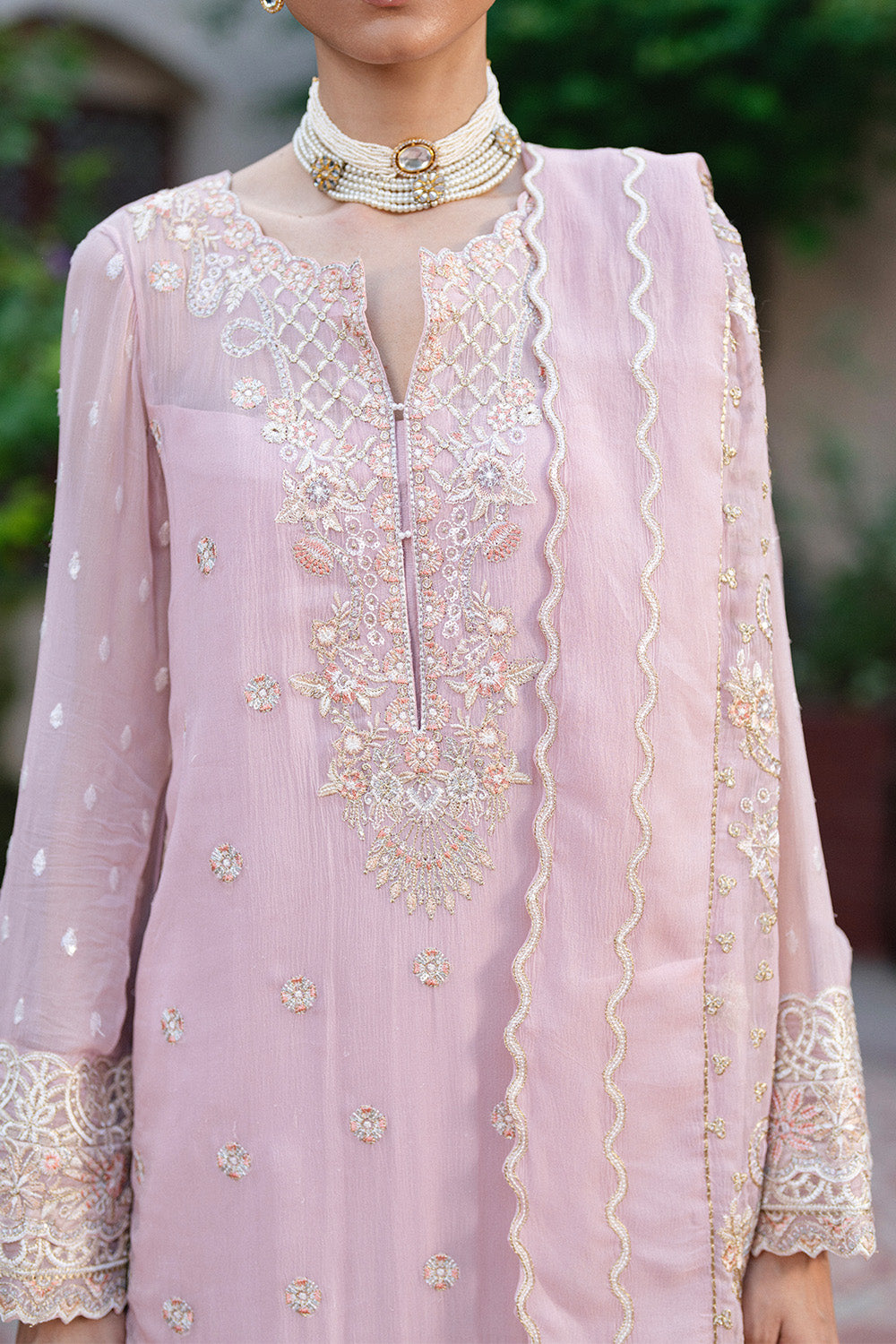 3 Piece Embroiderd Chiffon GANDHALI - FSU5642