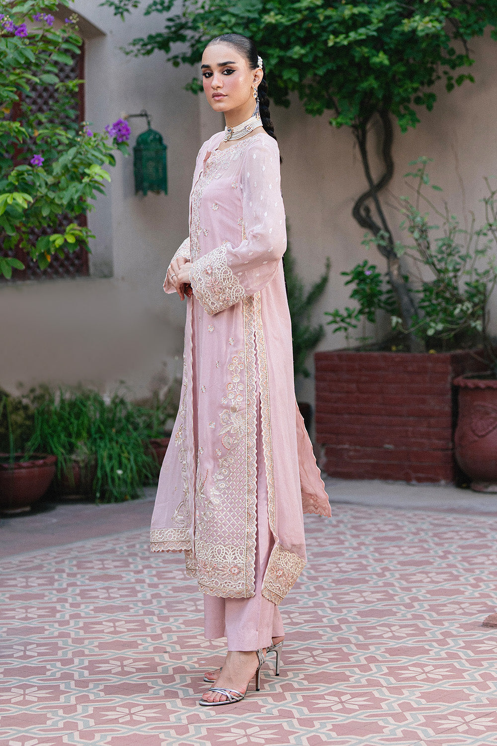 3 Piece Embroiderd Chiffon GANDHALI - FSU5642