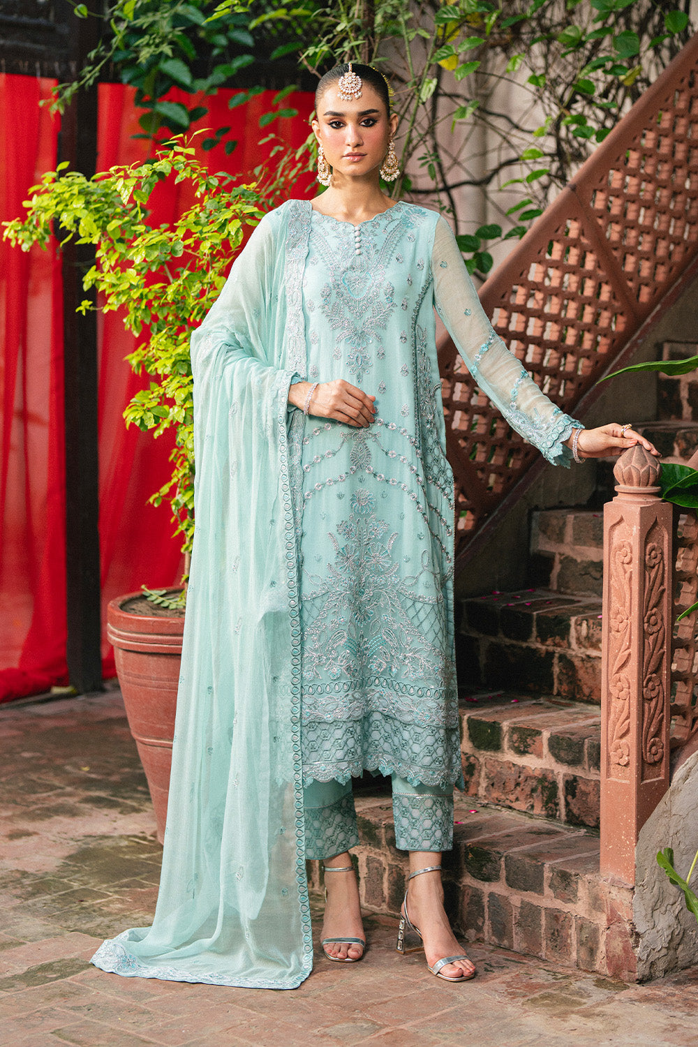 3 Piece Embroiderd Chiffon GARTHIKA - FSU5646