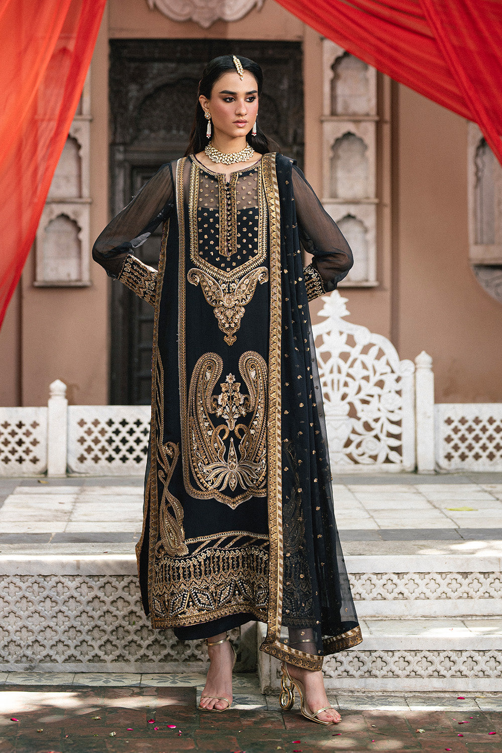 3 Piece Embroiderd Chiffon GAYA - FSU5648