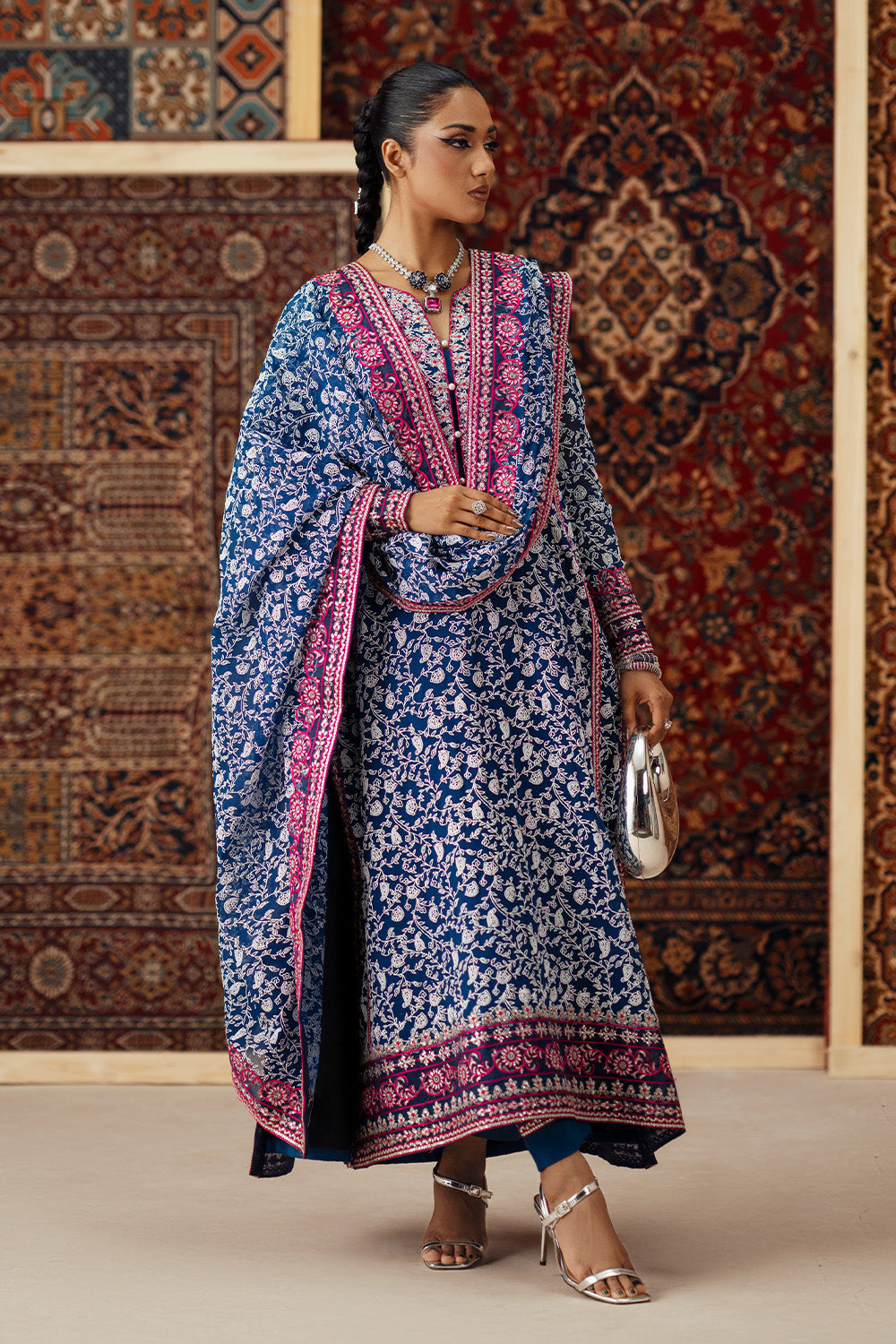 3 Piece Embroidered Chiffon AILA - FSU5632