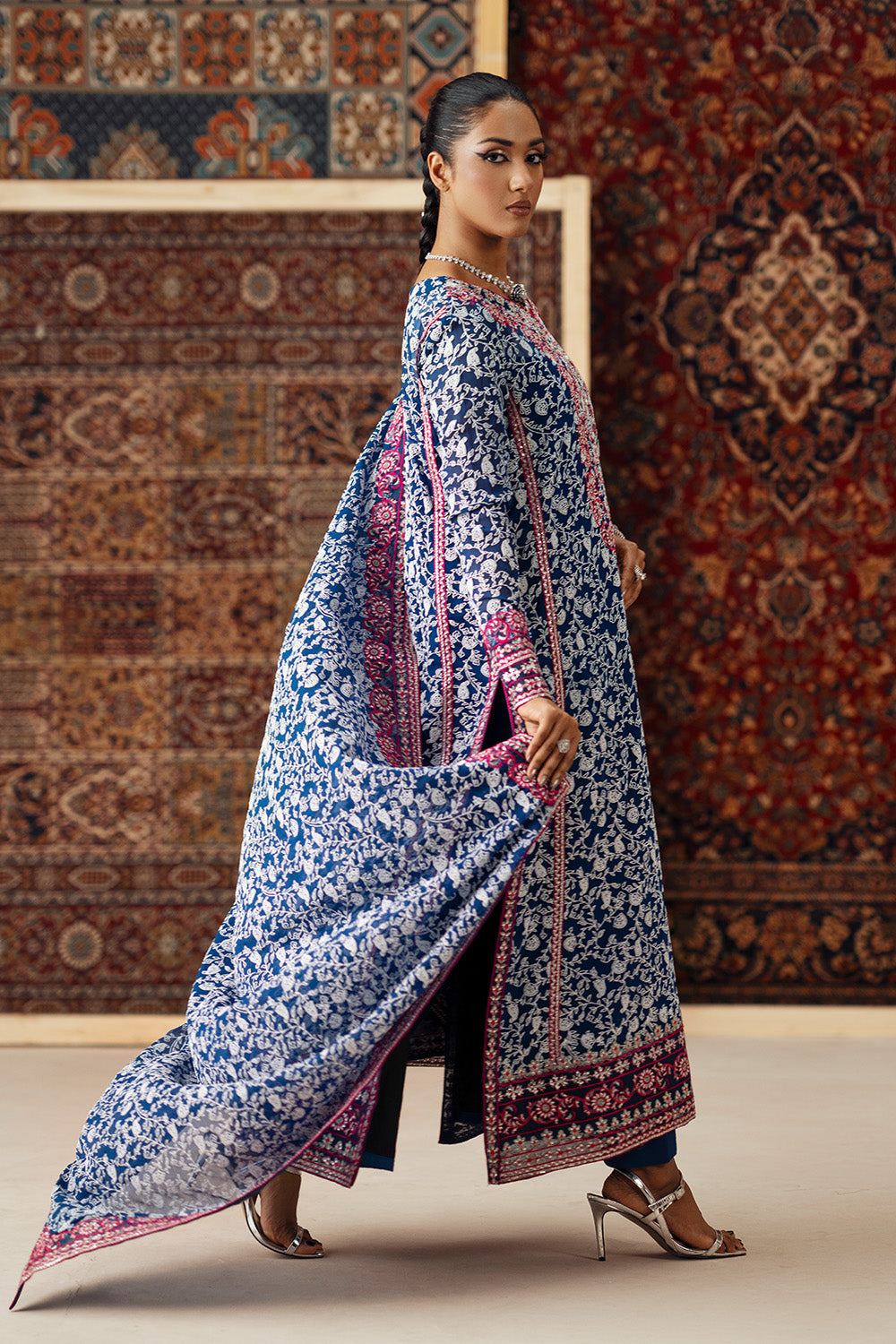 3 Piece Embroidered Chiffon AILA - FSU5632