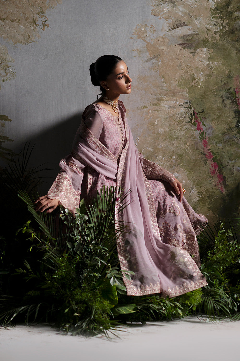3-Piece-Embroiderd-Chiffon OLIMANI - FWU5695