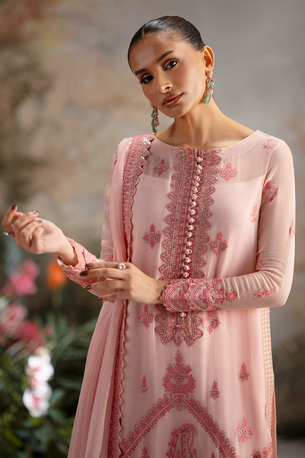 3-Piece-Embroiderd-Chiffon OLIYARASI - FWU5696