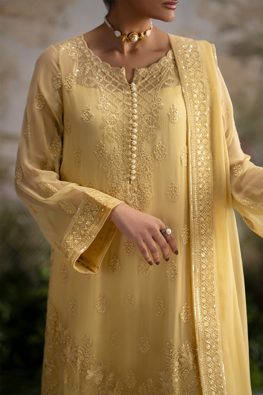 3-Piece-Embroiderd-Chiffon ONELIA - FWU5699