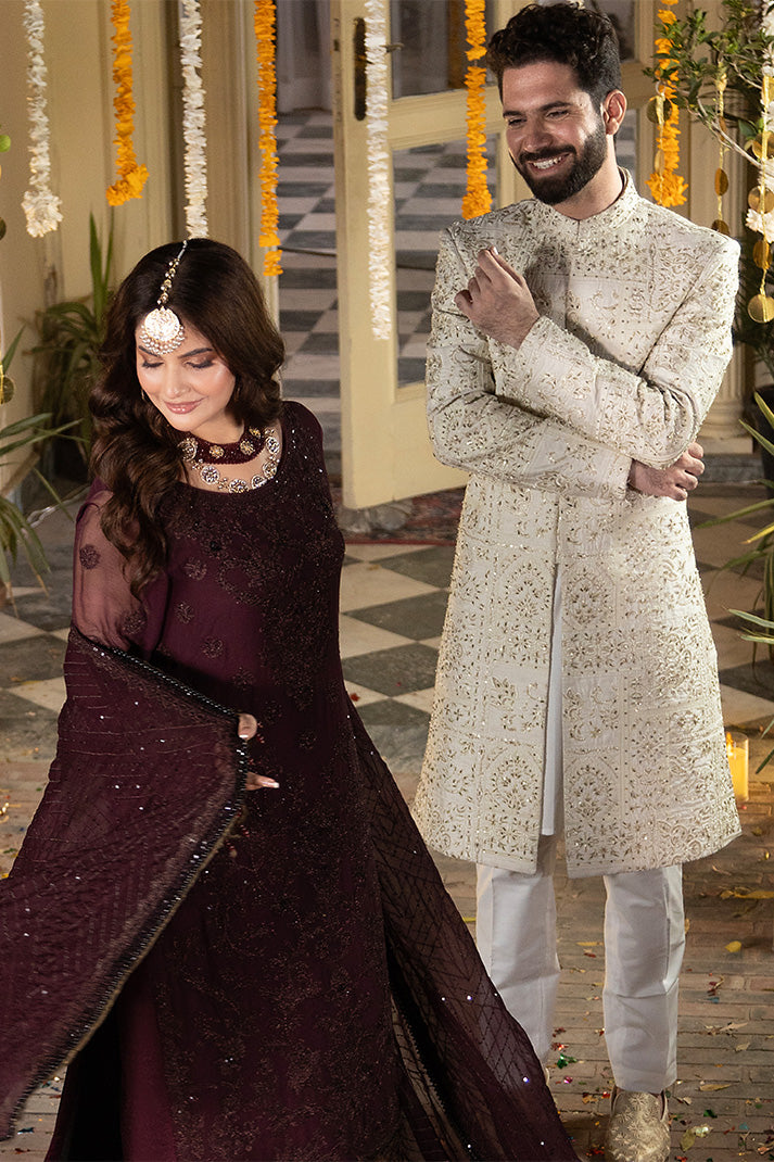 M-106 Mahveen - Shagun by Imrozia at #VogueClothingStudio