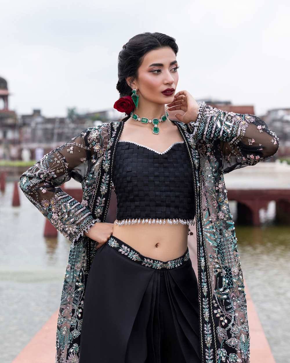 Noir- Ember Festive Collection by Aylin at #VogueClothingStudio