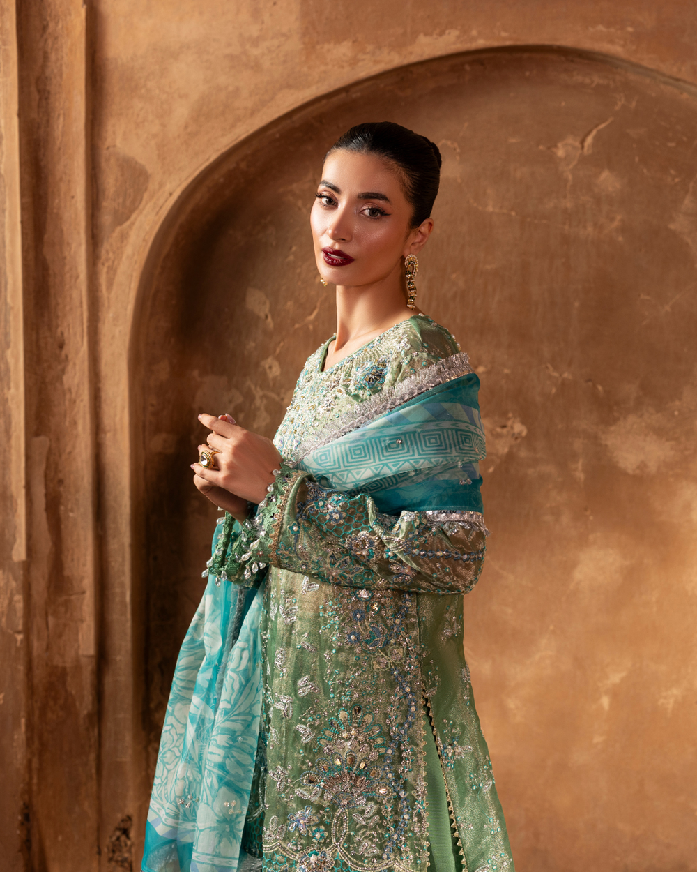 Ocean Bloom- Ember Festive Collection by Aylin at #VogueClothingStudio
