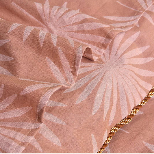 BED SET PLAM LEAVES-KING Home Collection 2021 HOMBEDCLU