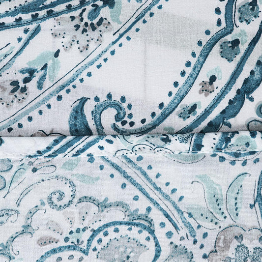 BED SHEET BLUE PAISLEY-SINGLE Home HOMBEDCLU
