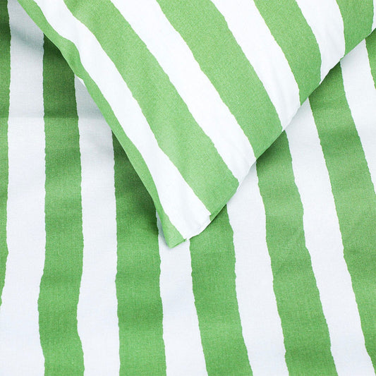 BED SHEET GREEN STRIPE-QUEEN Home Collection 2021 HOMBEDCLU