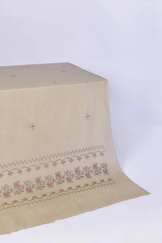 Embroidered Shawl-1 Grey Apparel & Accessories KHAS STORES