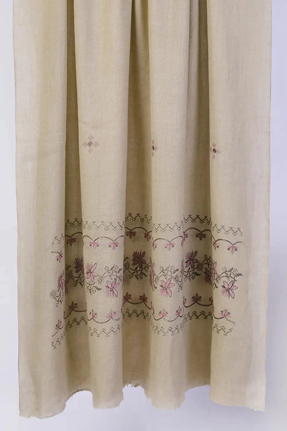 Embroidered Shawl-1 Grey Apparel & Accessories KHAS STORES