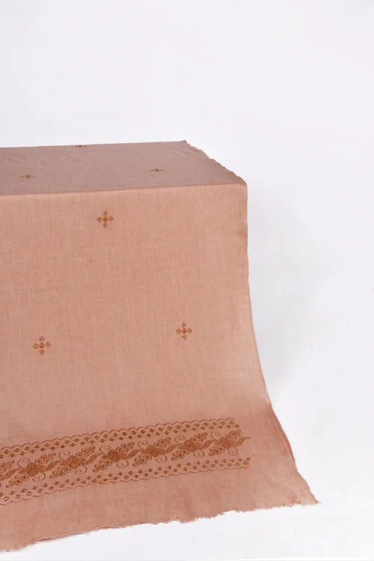 Embroidered Shawl-4 Beige Apparel & Accessories KHAS STORES