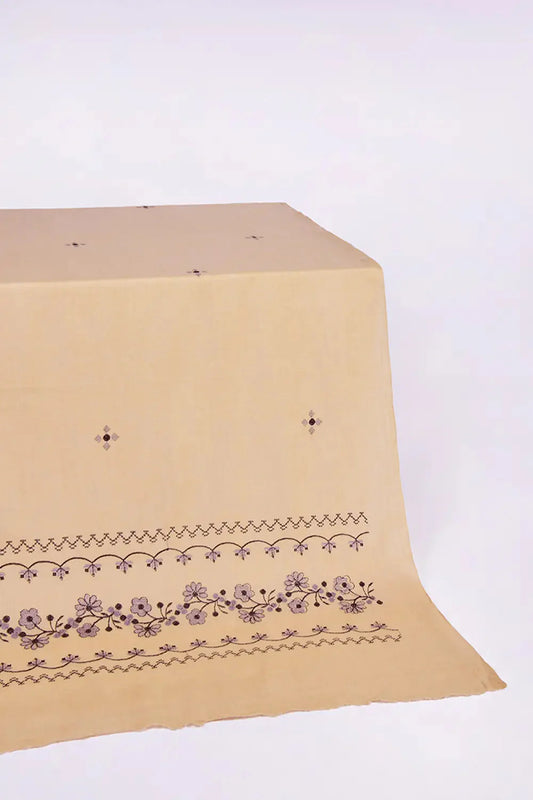 Embroidered Shawl-5 Beige Apparel & Accessories KHAS STORES