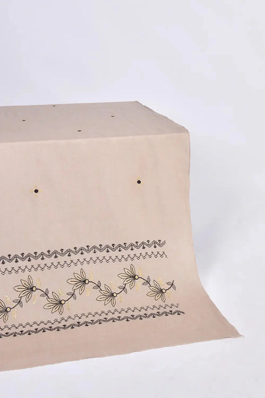 Embroidered Shawl-8 Beige Apparel & Accessories KHAS STORES