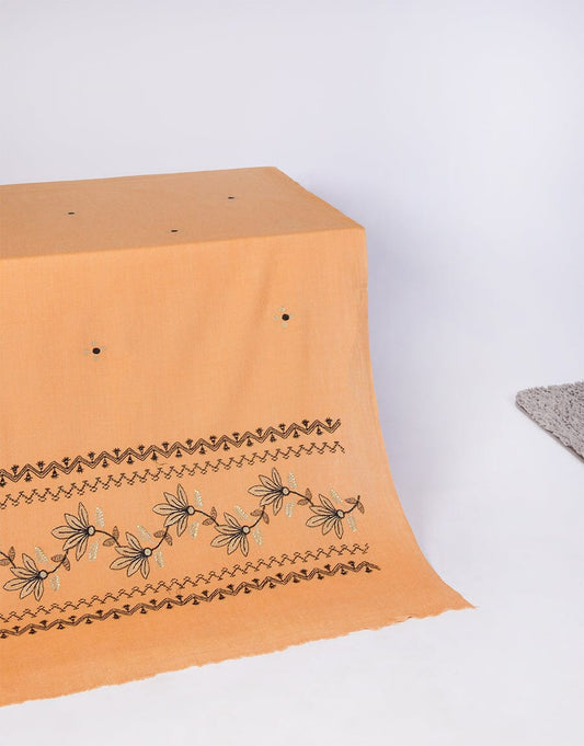 Embroidered Shawl-8 Camel Apparel & Accessories KHAS STORES