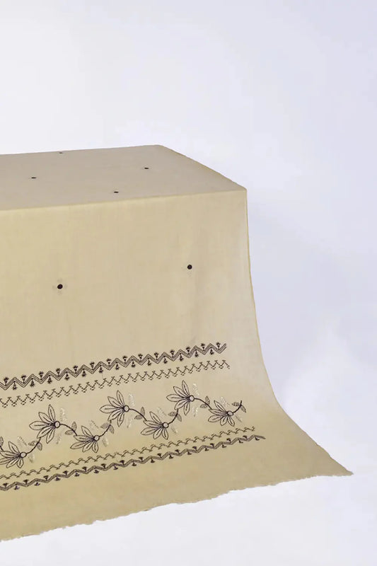 Embroidered Shawl-8 L-Green Apparel & Accessories KHAS STORES