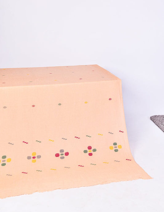 Khaddi Embroidered Shawl-5 Pink Apparel & Accessories KHAS STORES