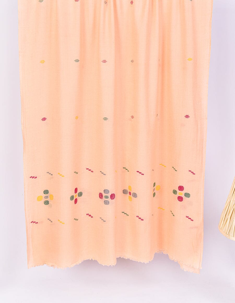 Khaddi Embroidered Shawl-5 Pink Apparel & Accessories KHAS STORES