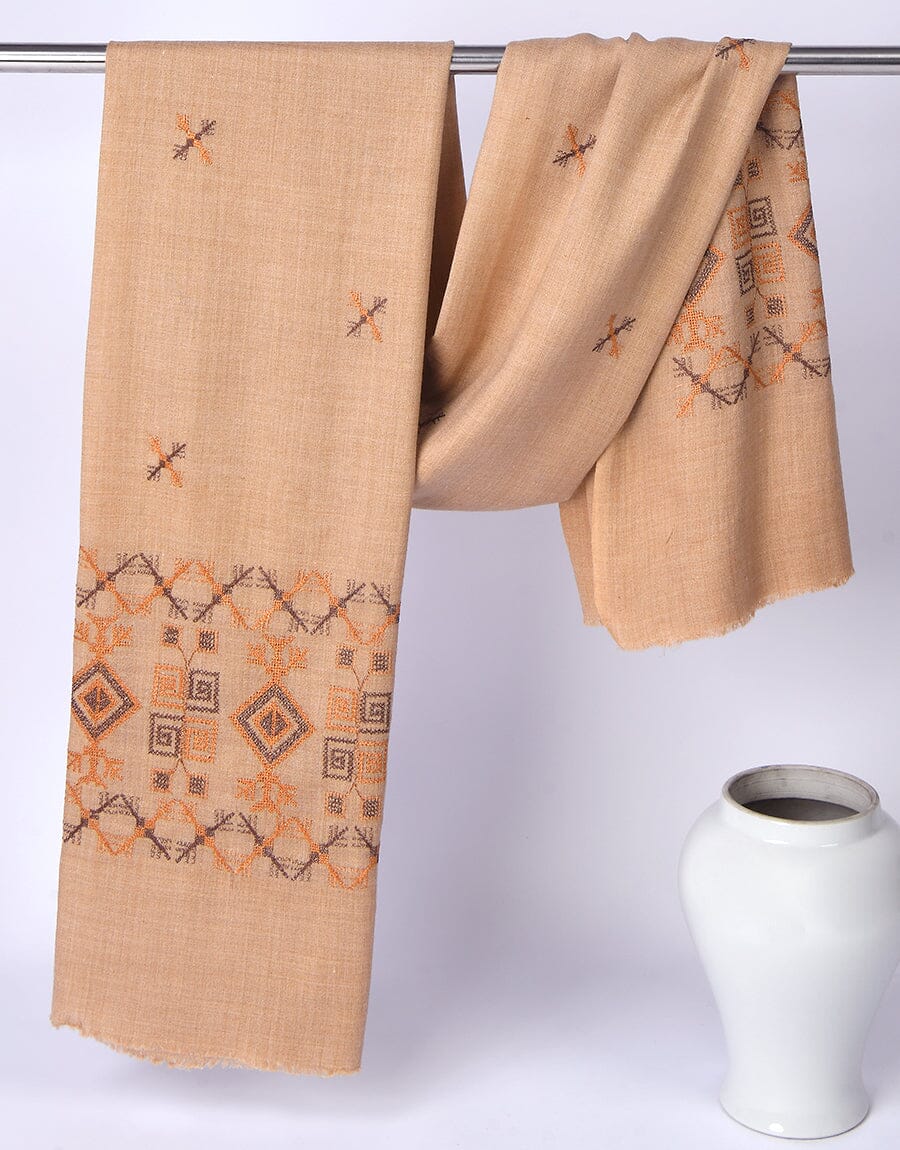Machine Embroidery SHAWL S-005 Apparel & Accessories KHAS STORES