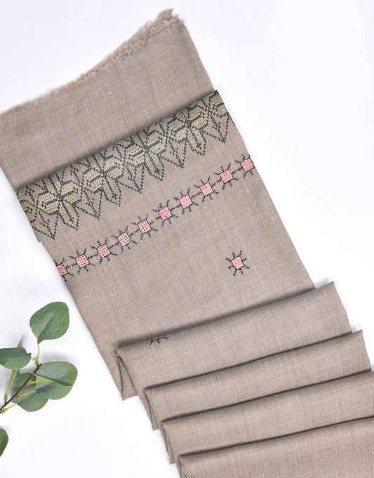 Machine Embroidery SHAWL S-007 Apparel & Accessories KHAS STORES