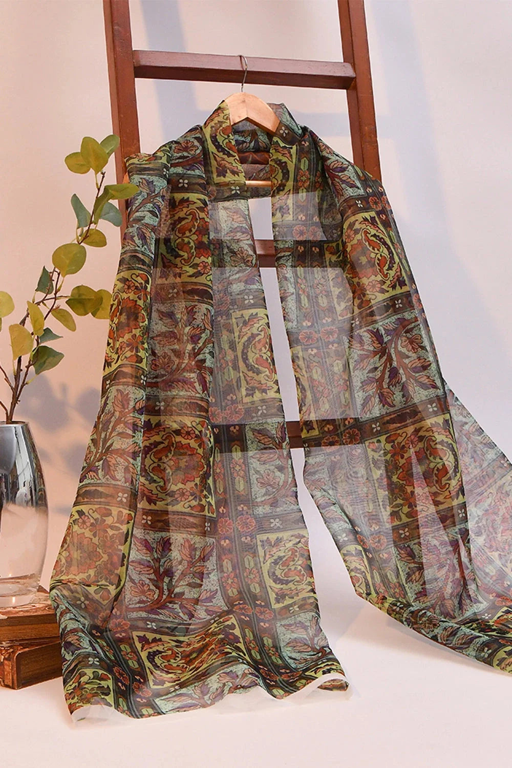 Organza Dupatta KCC-1474 Embroidered KHAS STORES