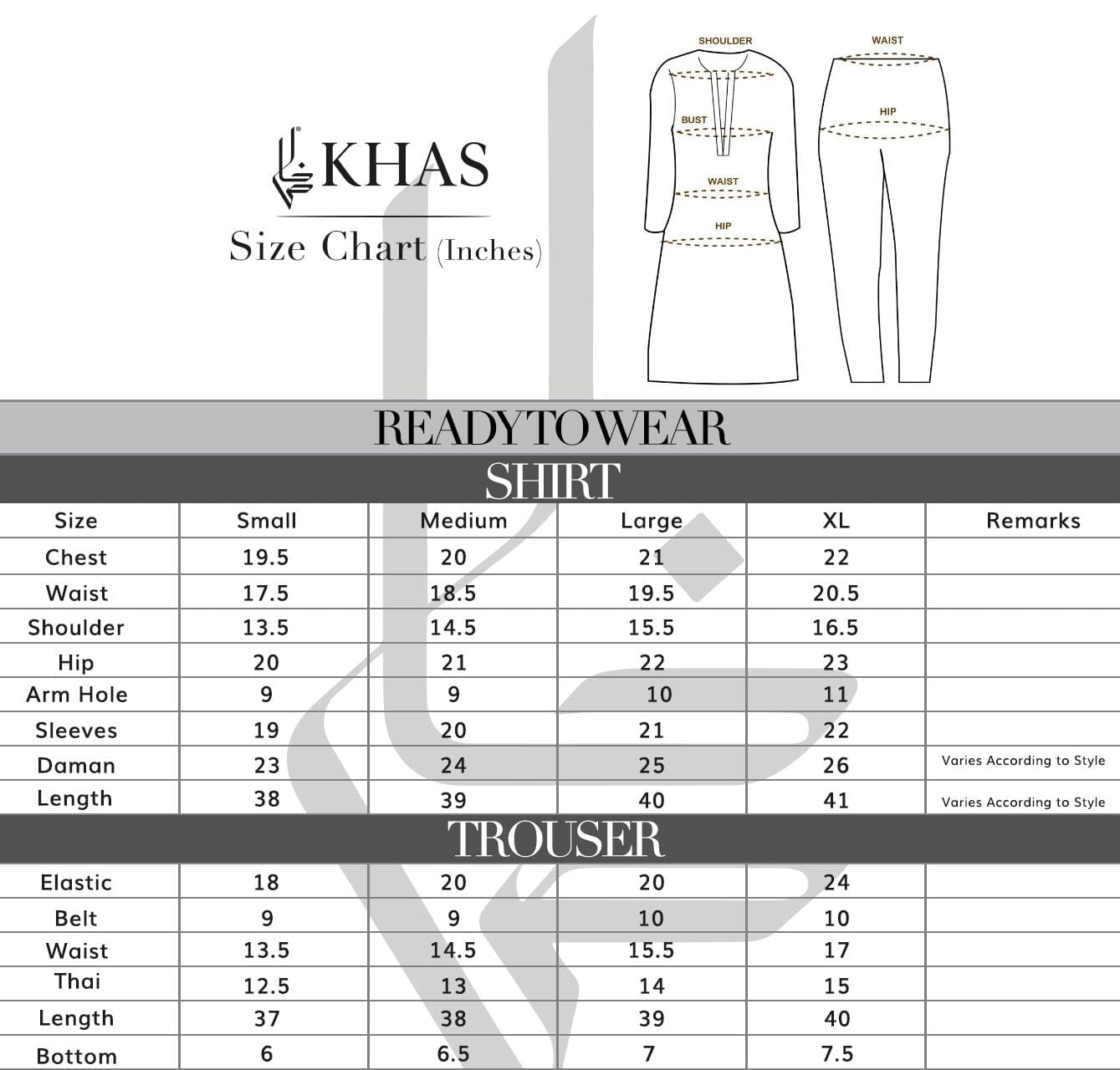 SHIRT & TROUSER RKT-035 KHAS STORES