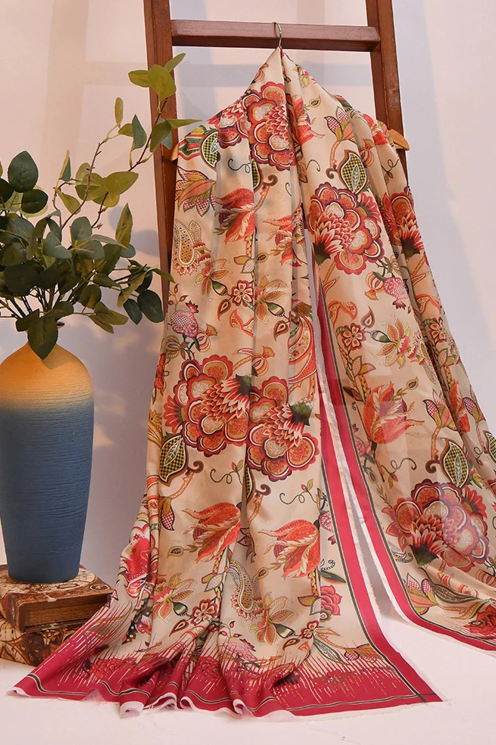 Silk Dupatta KSE-2466 Embroidered KHAS STORES