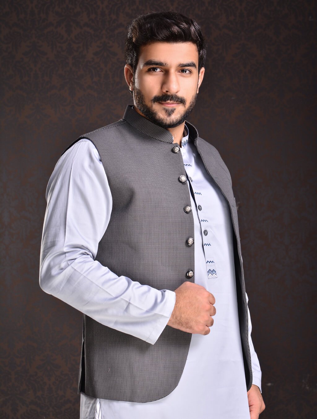 WAISTCOAT WWC-8004 GREY Waist coats FASSTIMEN