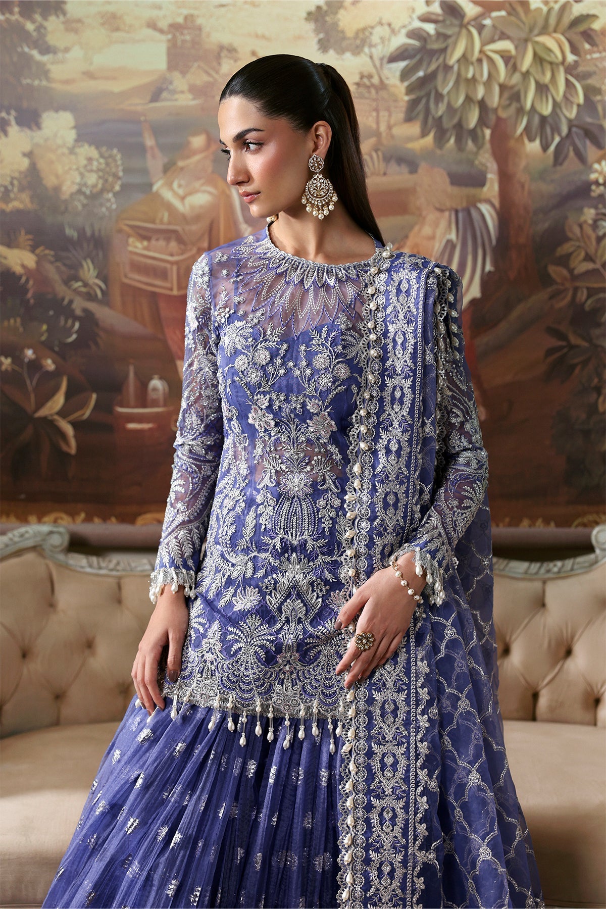 1079-Bloomveil-DASTAN GOI'2025 by Afrozeh at #VogueClothingStudio