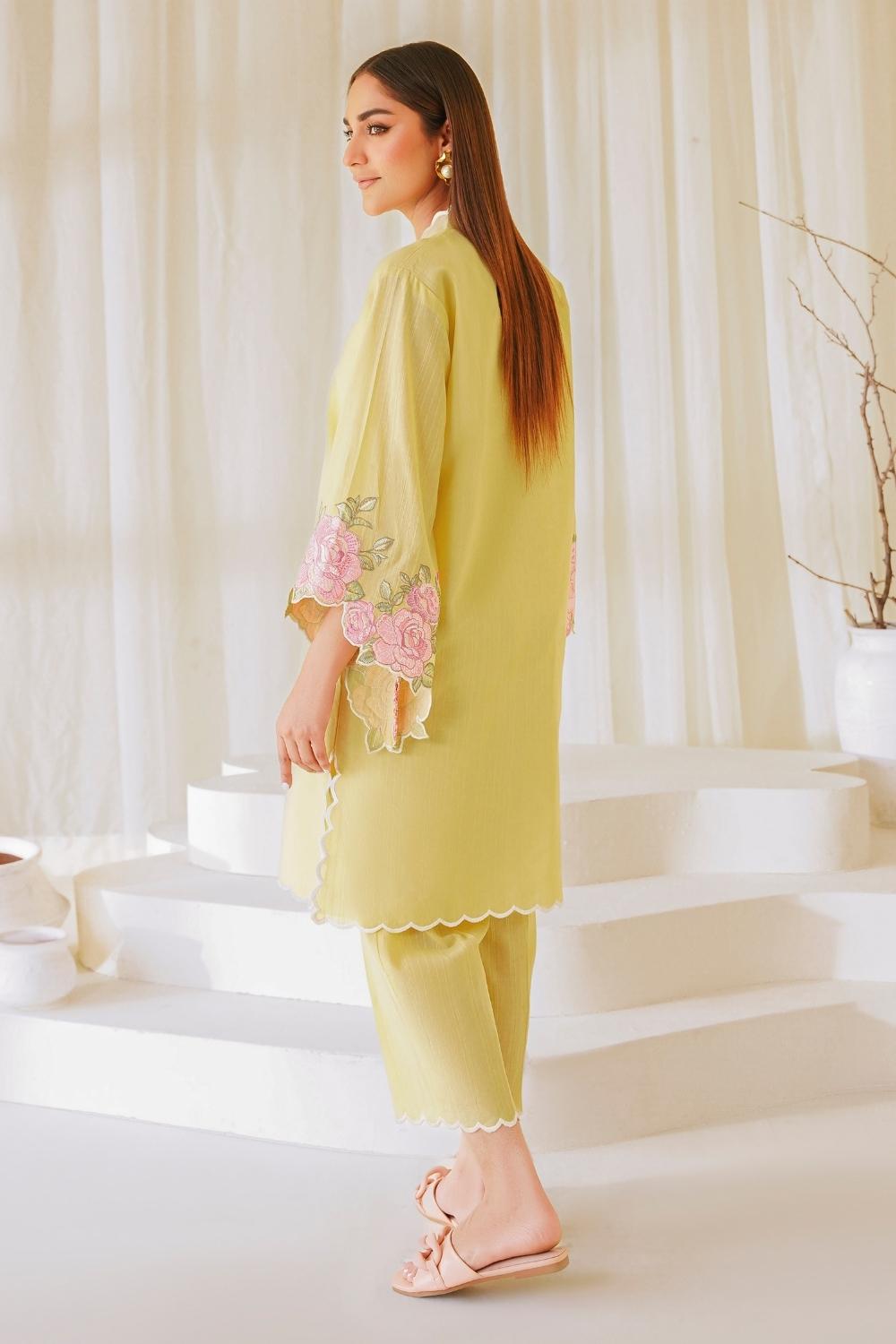 2 PC Stitched | Lawn Embroidered Shirt + Trouser