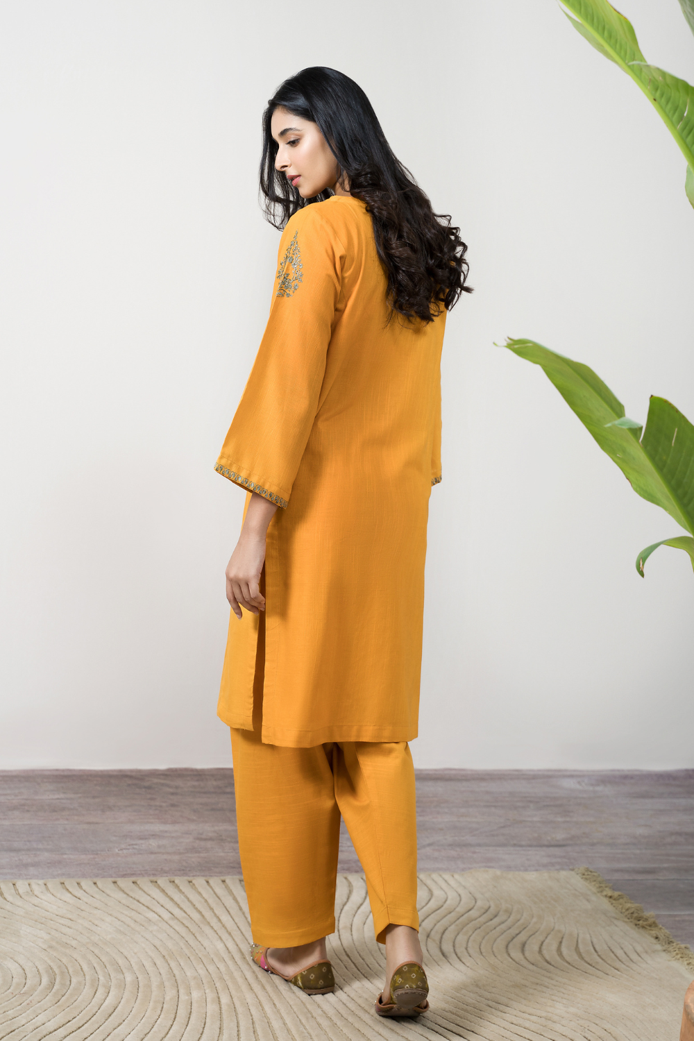 2 PC Stitched | Khaddar Embroidered Shirt + Trouser