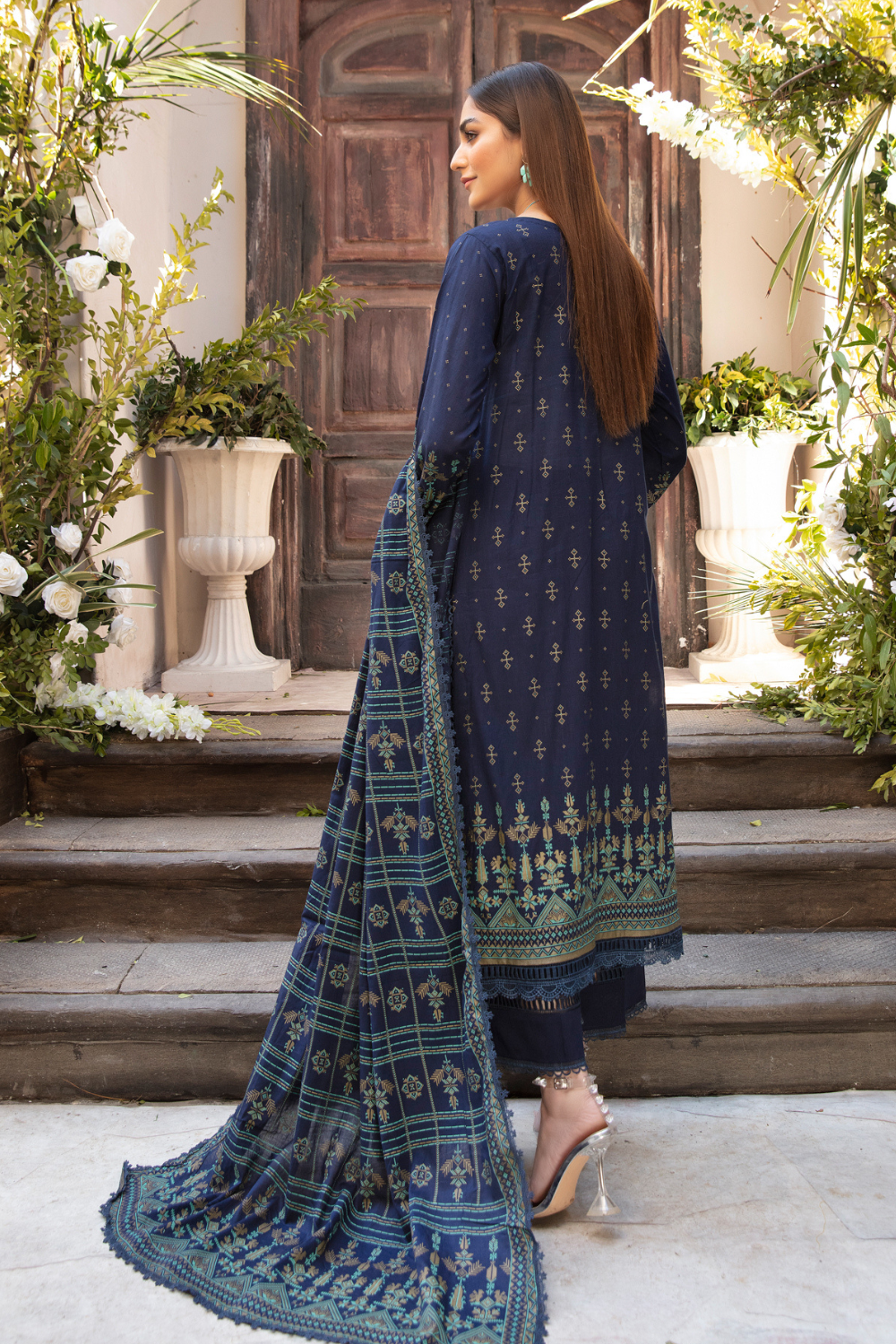 3 PC Unstitched Printed Lawn Suit