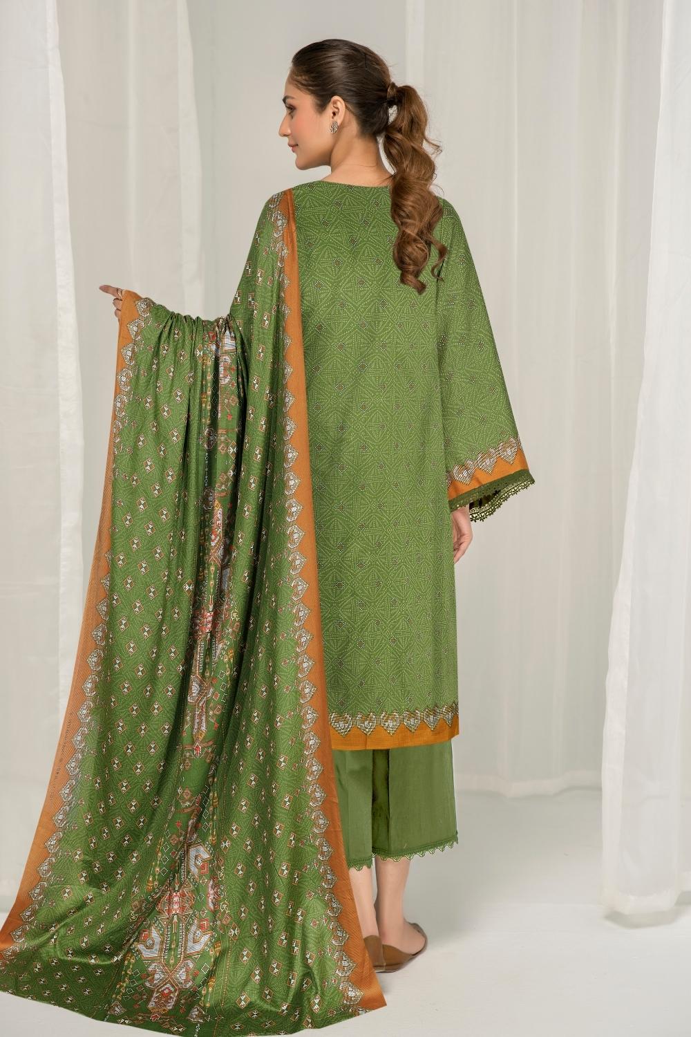 3 PC Unstitched | Printed Lawn Suit
