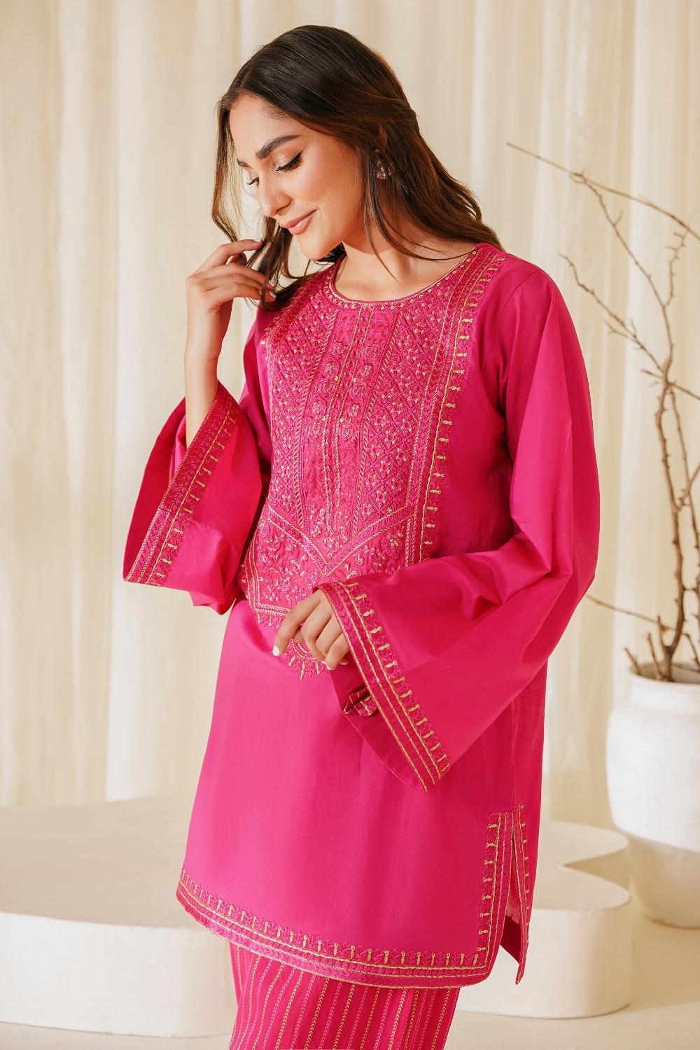 2 PC Stitched | Lawn Embroidered Shirt + Trouser