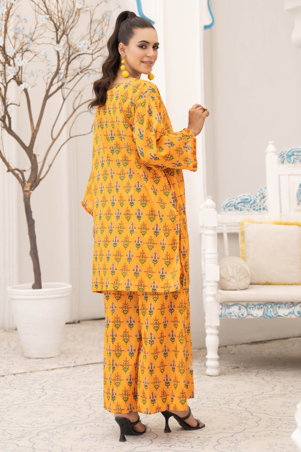 2PC Unstitched | Printed Lawn Shirt + Trouser