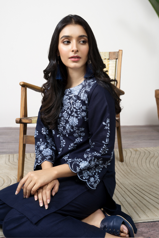 2 PC Stitched | Khaddar Embroidered Shirt + Trouser