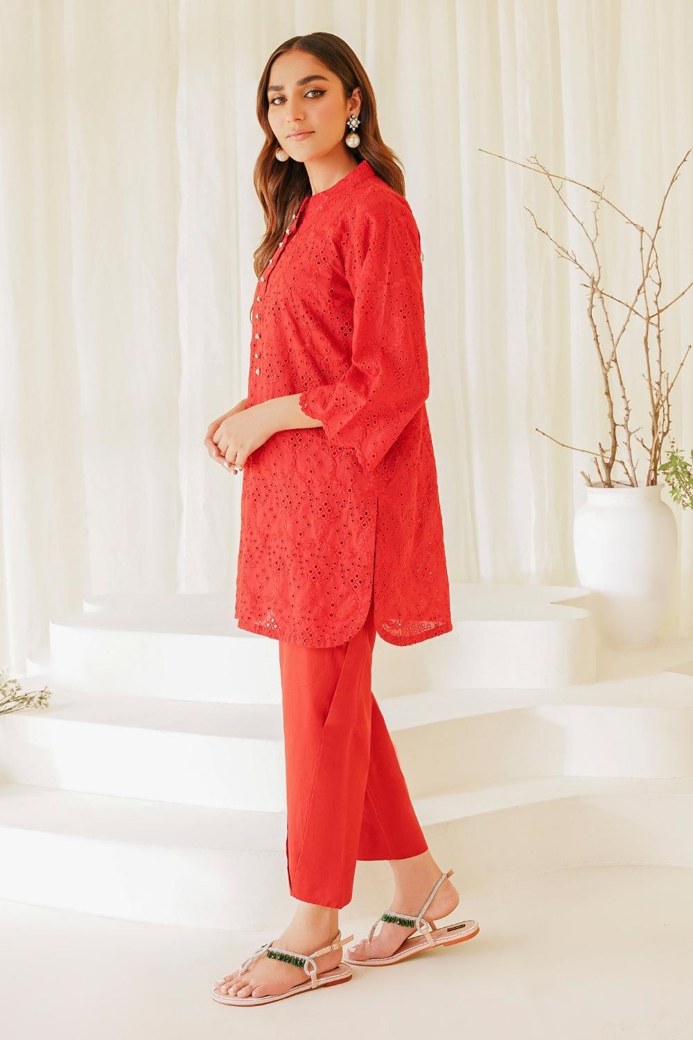 2 PC Stitched | Lawn Embroidered Shirt + Trouser