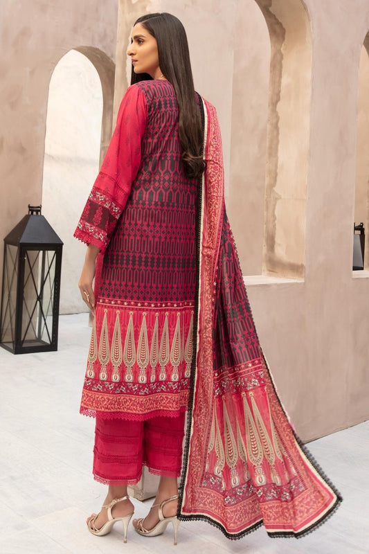 3 PC Unstitched Printed Lawn Suit