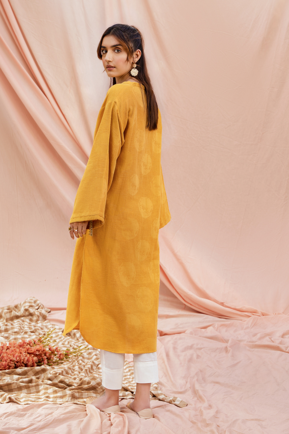 1 PC Stitched | Basic Self Jacquard Shirt