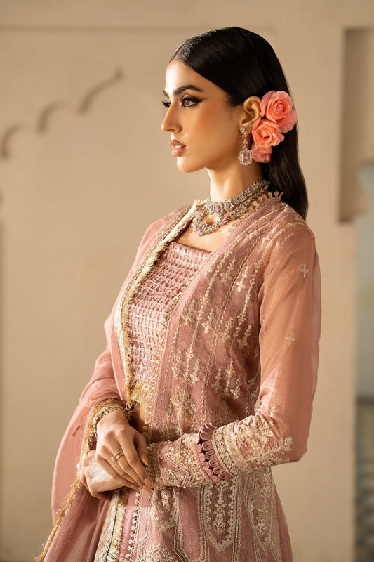 Bahar 3PC Unstitched | Embroidered Luxury Formal Dress