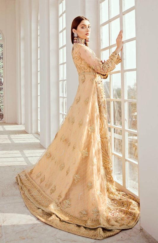 Bridal Maxi - Gilded Leaf (D-01) by Maryum N Maria priced at 23500.00