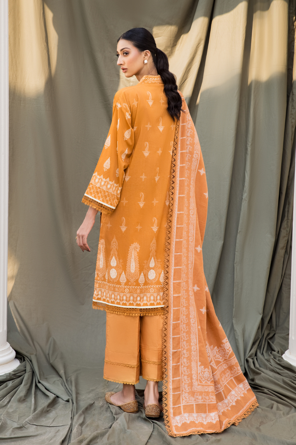 3PC Unstitched | Digital Printed Cambric Suit