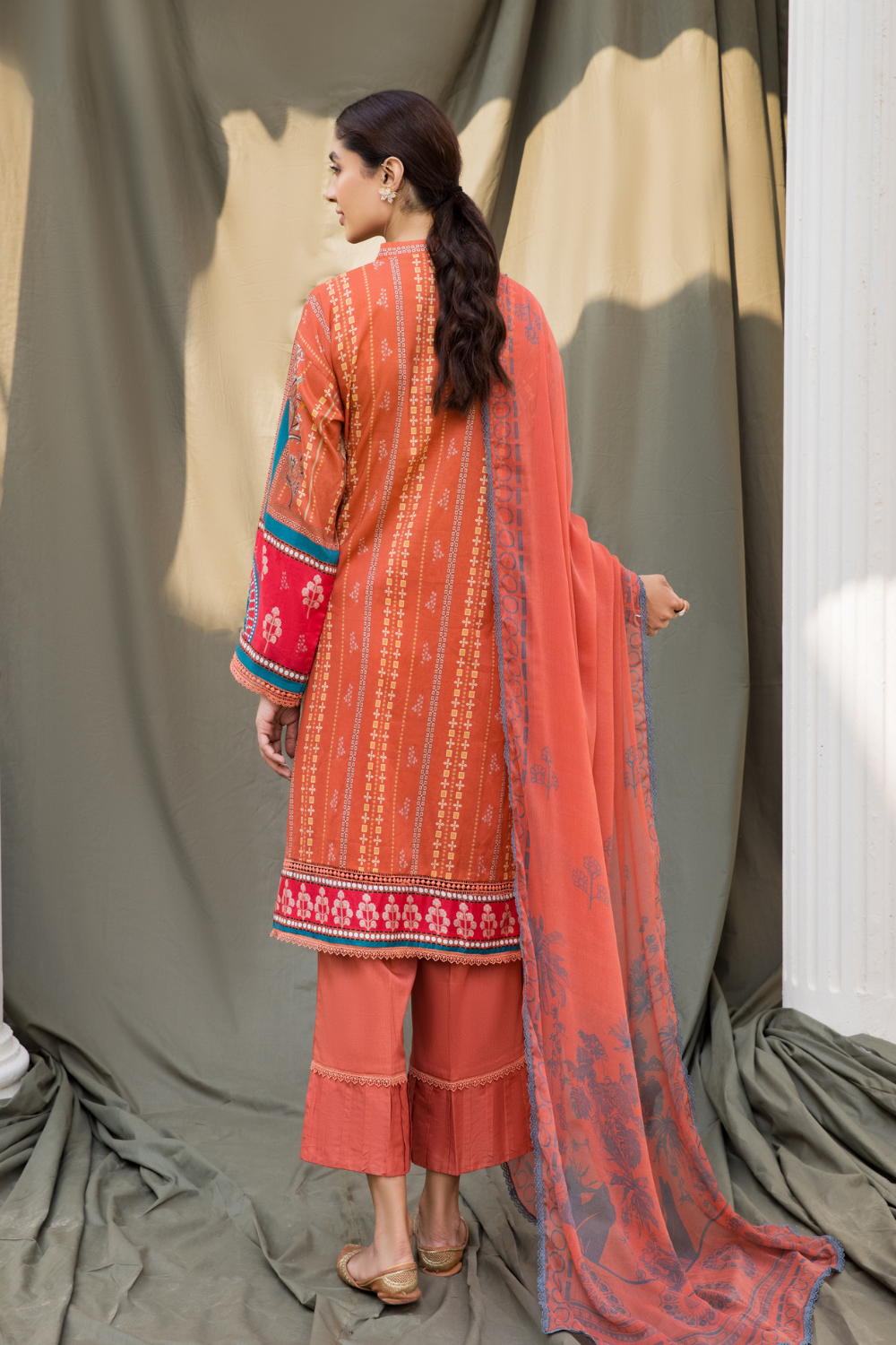 3PC Unstitched | Digital Printed Cambric Suit