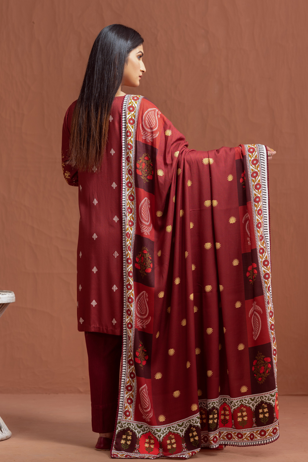 3 PC Unstitched | Crepe Linen Printed Suit