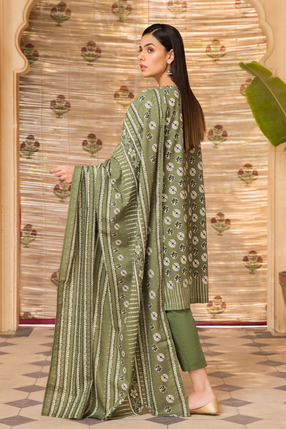 3 PC Unstitched | Khaddar Printed Suit