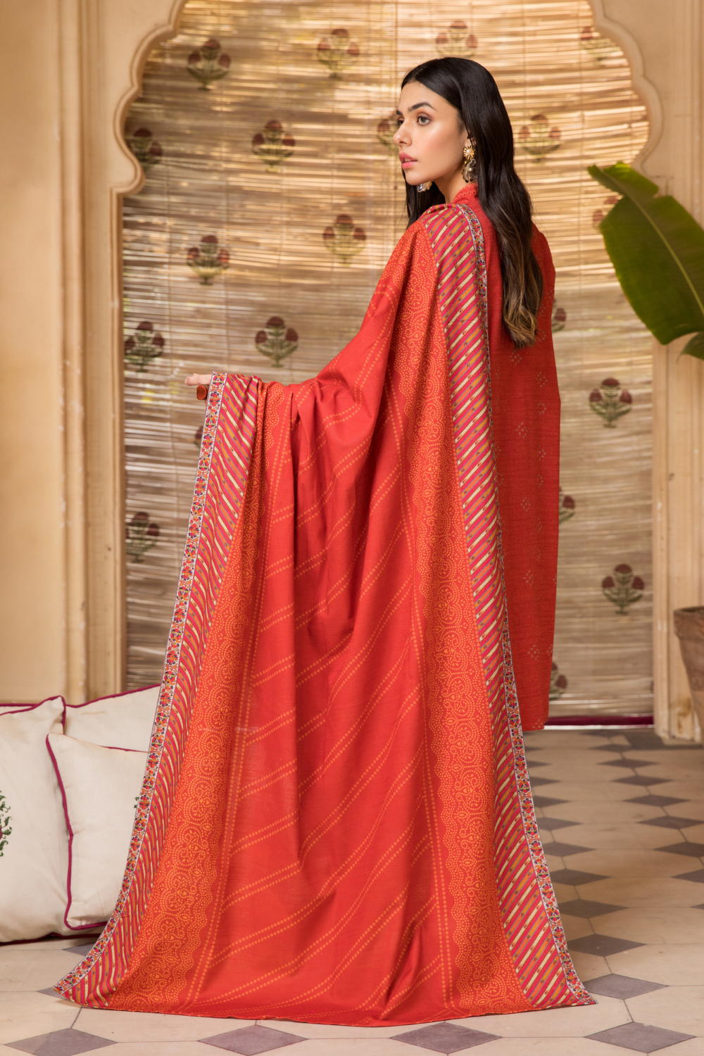 3 PC Unstitched | Khaddar Printed Suit