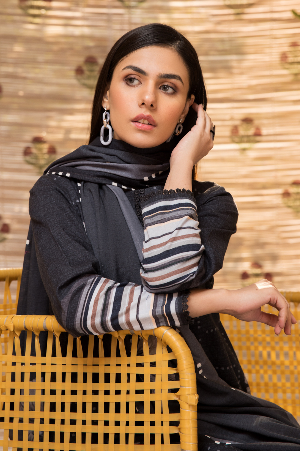 3 PC Unstitched | Khaddar Printed Suit