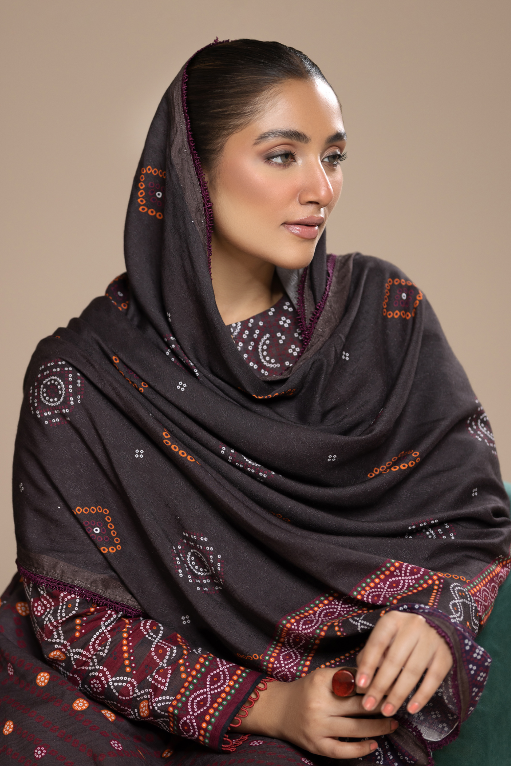 3 PC Unstitched | Khaddar Printed Suit